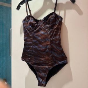 Ulla Johnson Swimwear, size P, colors: blue brown, black